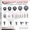 Service Caster 35 Inch Thermoplastic Rubber 12 Inch Threaded Stem Caster Set 2 Brakes SCC SCC-TS20S3514-TPRB-121315-2-PLB-2 - alternate 2